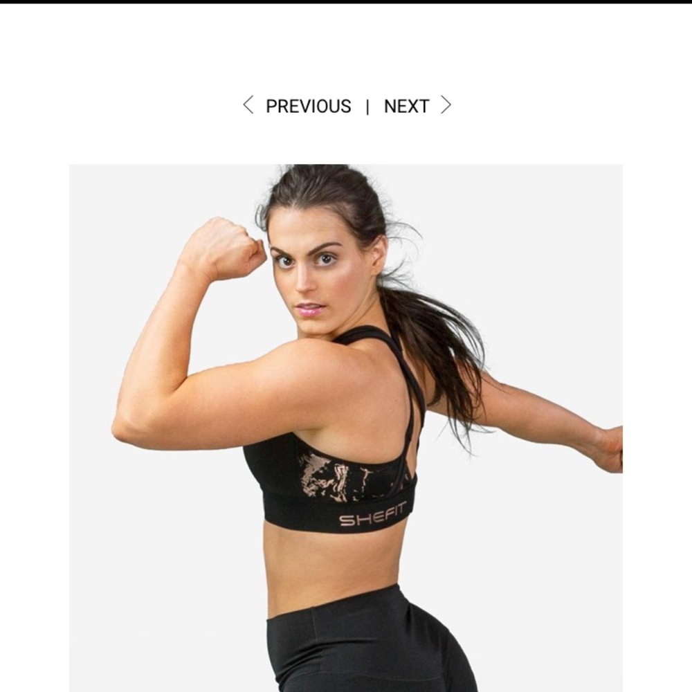 SheFit Flex Sports Bra-Black -size LUXE